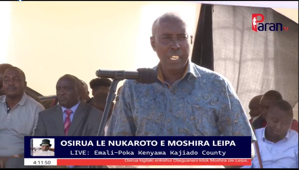 Emasho Emasho Enukaroto e Senior Chief (RTD) Joseph Mošira Ole Leipa, Emali ...